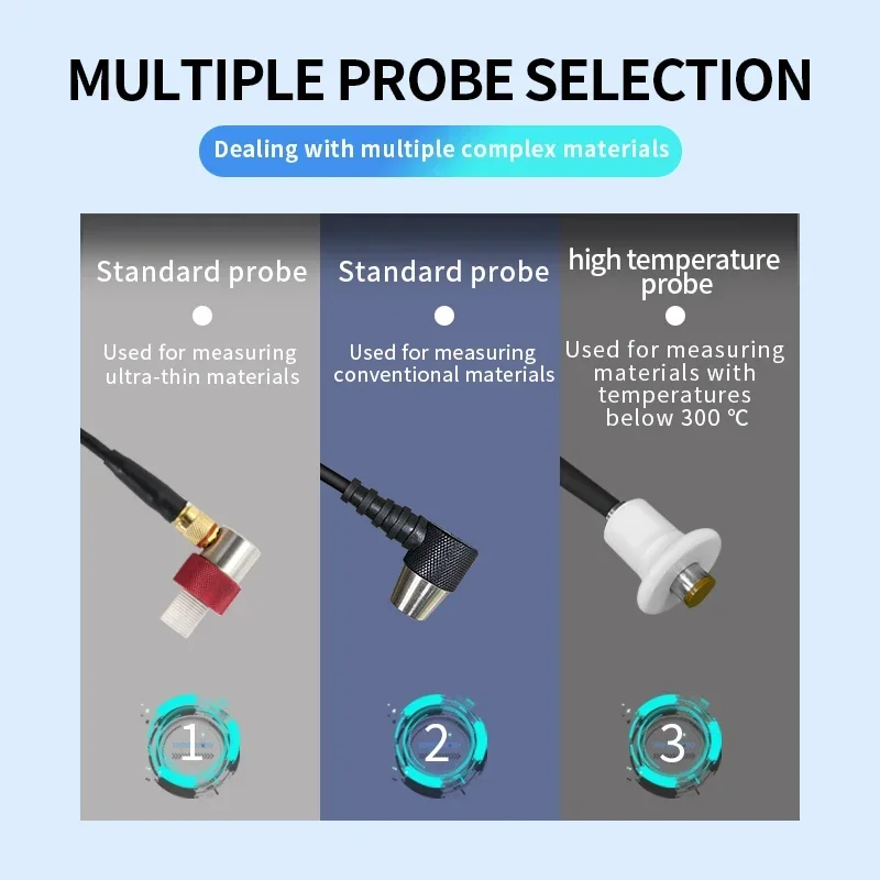 Equipamento de teste ultrassônico do medidor de espessura 2025 DR89S