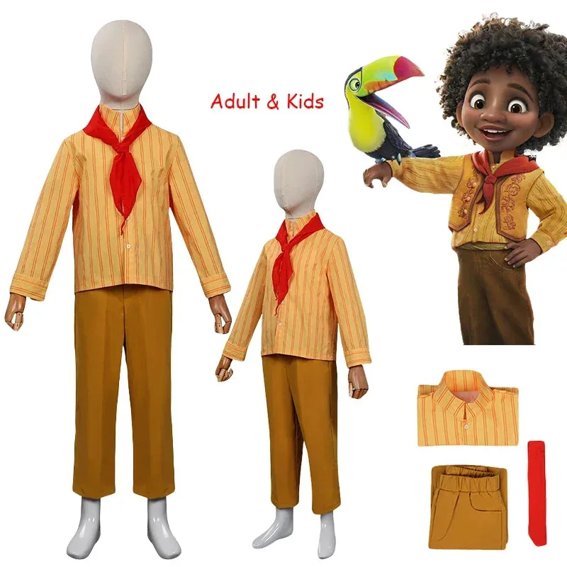 

Halloween Aldult & Kids Encanto Cosplay Antonio Costume Father Men and Charm Masquerade Party Children Boys Girls Clothing Set