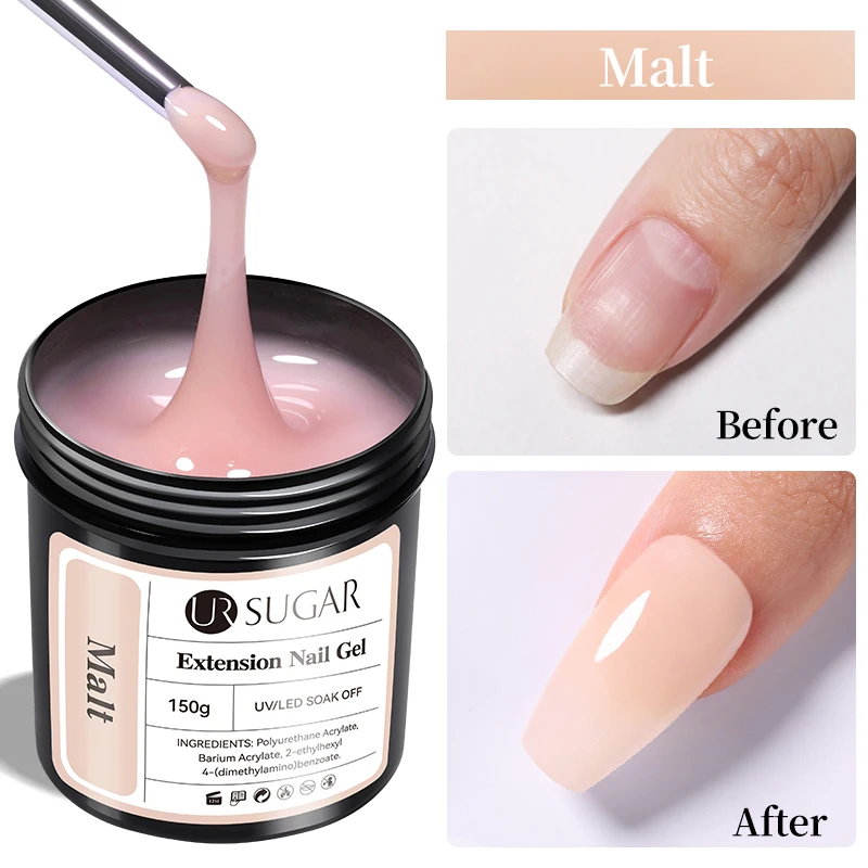 Ur Suiker 150G Extensie Gelei Nude Roze Rose Rode Snelle Verlenging Gel Nagellak Extensie Uv Led Manicure Weken