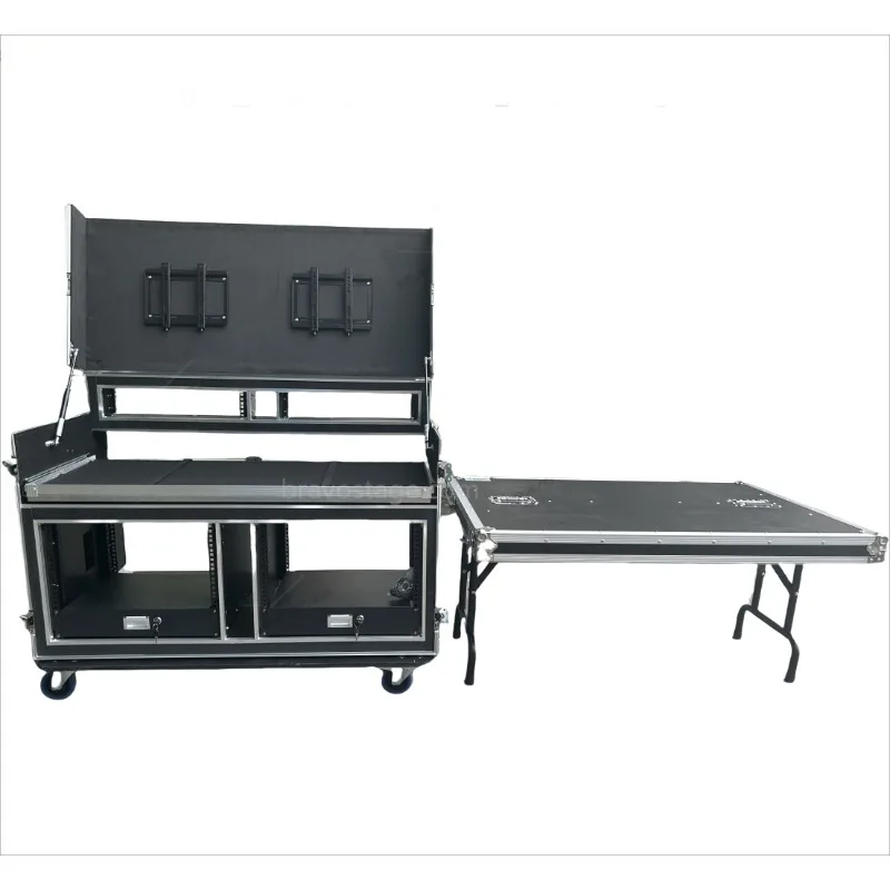 Custom Mobile Video Streaming Workstation Broadcasting Cases with Drawer