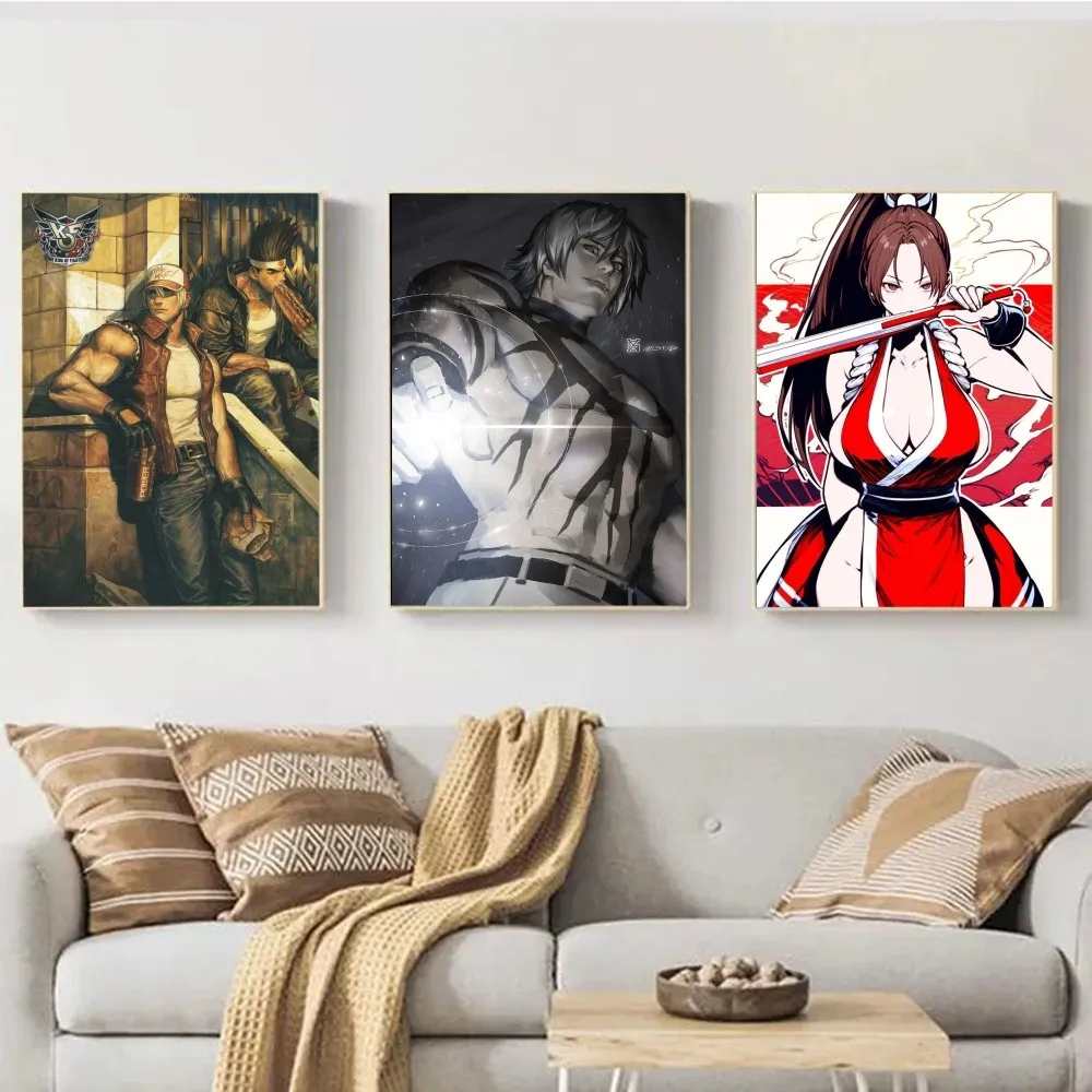 KOF The King of f-Fighters Poster Wall Art Print Poster Decorative Mural Modern Home Decor Birthday Gift Unframed Canvas Garage