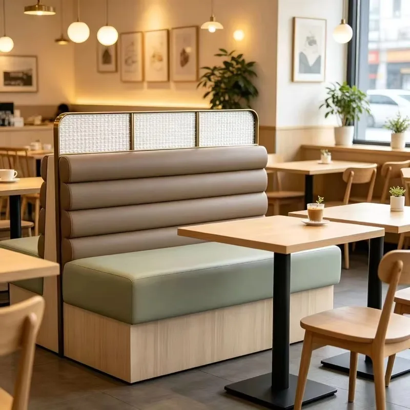 Modern Restaurant Furniture Leather Booth Seat Sofa Designs Coffee Shop Corner Booths for Sale