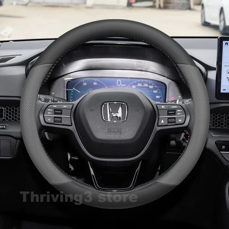 

Leather Car Steering Wheel Cover For Honda CR-V Hybrid AWD CR V 2010-2025 2026 Auto Steering Wheel Honda CR-V Accessories 2025