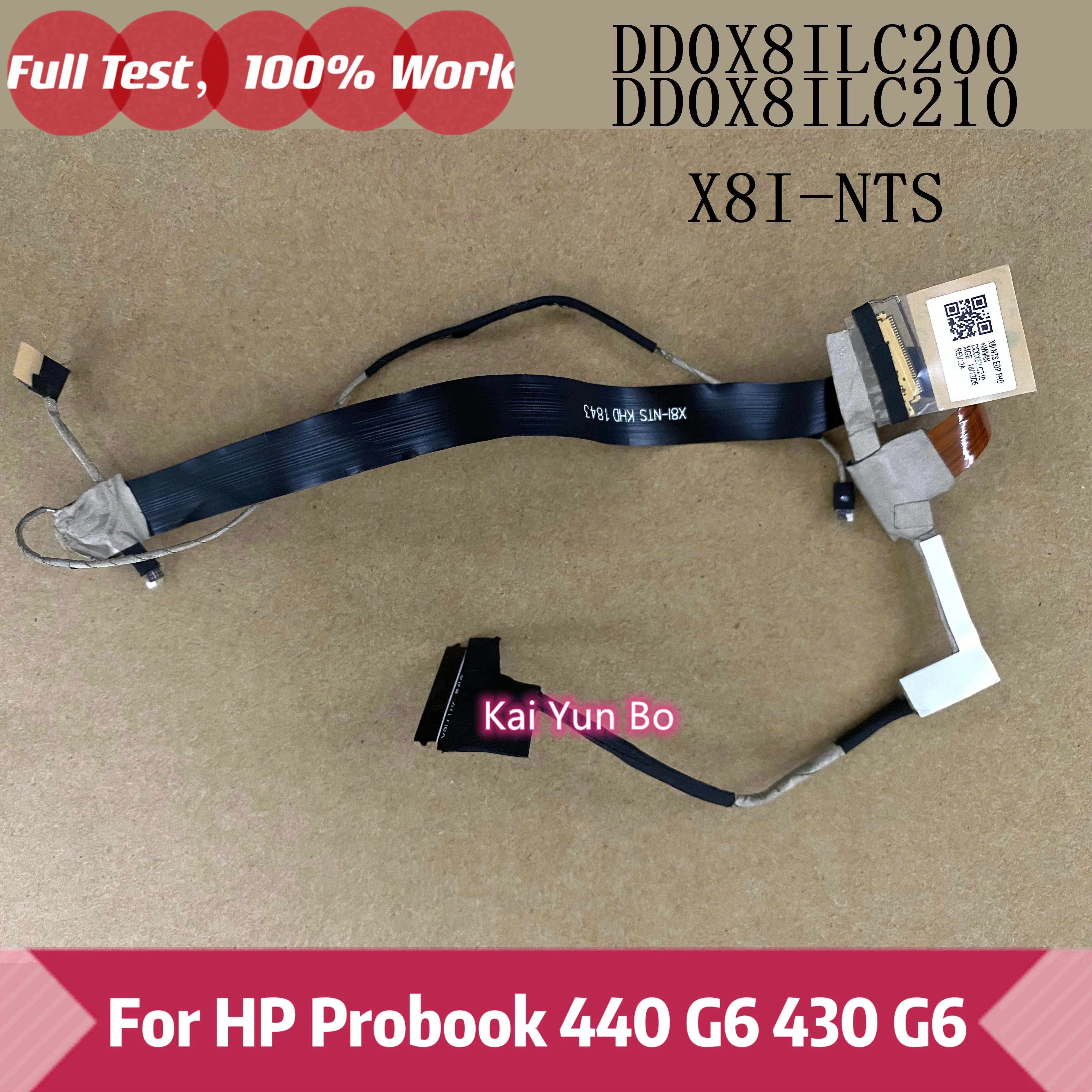 30PIN LCD LED LVDS Màn Hình Video Dòng Hiển Thị Cáp Dành Cho Laptop HP ProBook 440 G6 430 G6 DD0X8ILC200 DD0X8ILC210