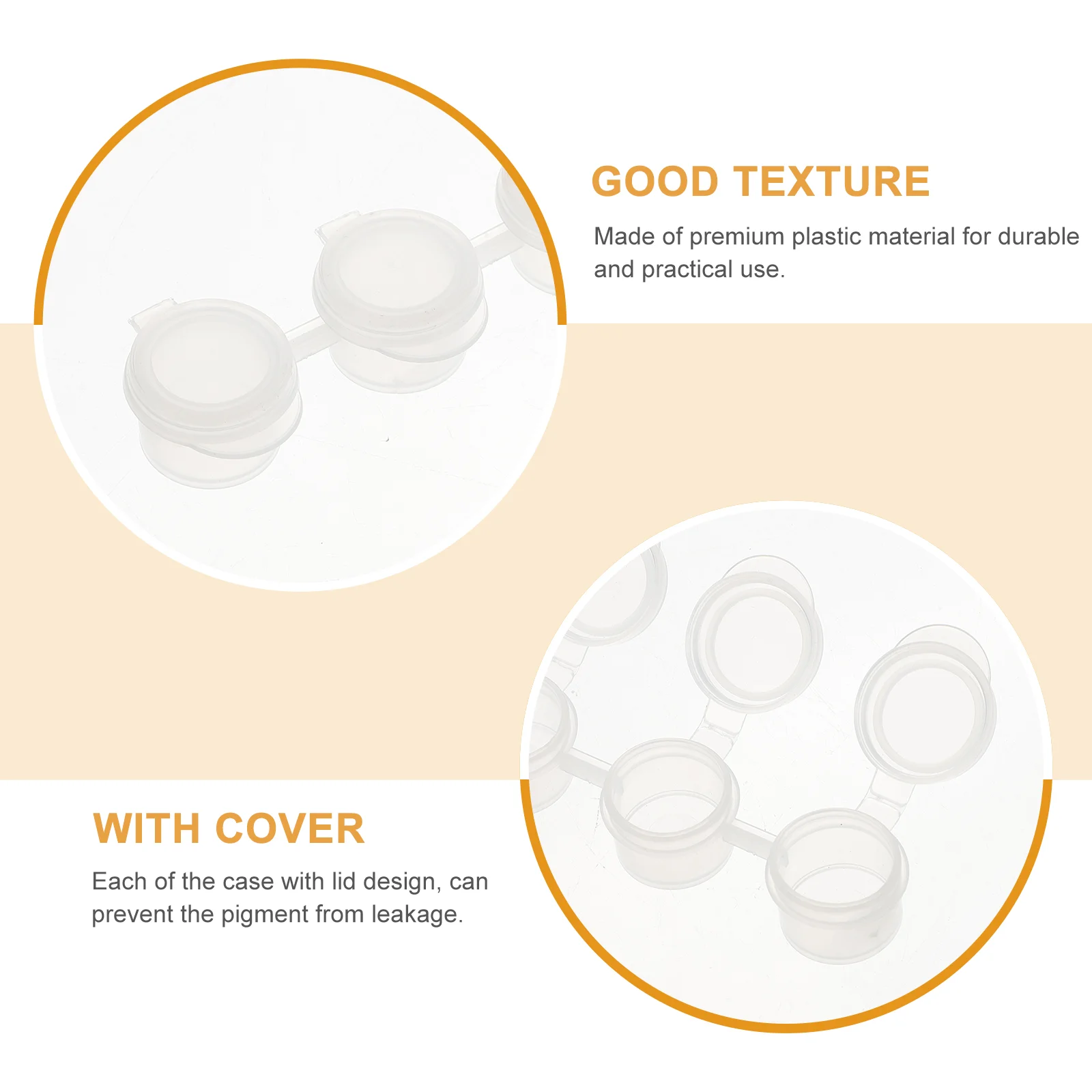 40 Pcs Paint Box Miniature Paints Palette Cups Pot Pod Strips Storage Containers Mixing Lid Model Empty Pots with Cover