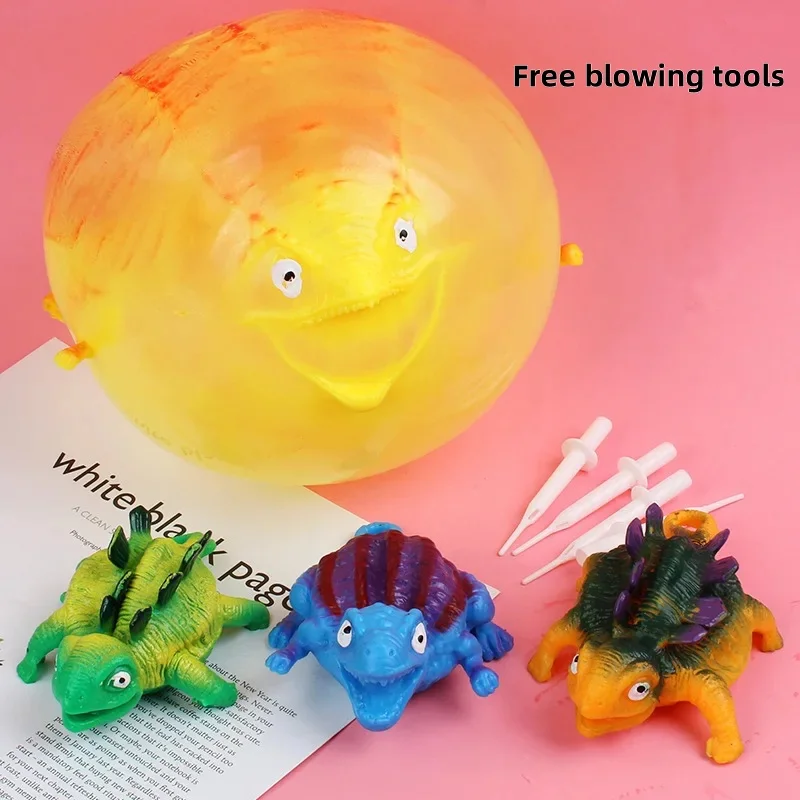 كرات تهوية للأطفال ، حيوانات ديناصورات مضحكة ، بالونات ناعمة مضحكة ، ألعاب رياضية للحفلات في الهواء الطلق ، هدية لعبة لطيفة ، 3 * *