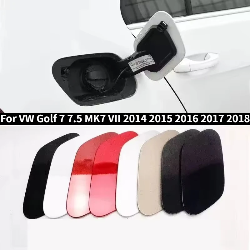 Fuel Gas Tank Filler Door Lid Cover Flap Cap 5G0809909 for VW Golf 7 7.5 MK7 VII 2014 2015 2016 2017 2018 GRU Unprimed Black Red
