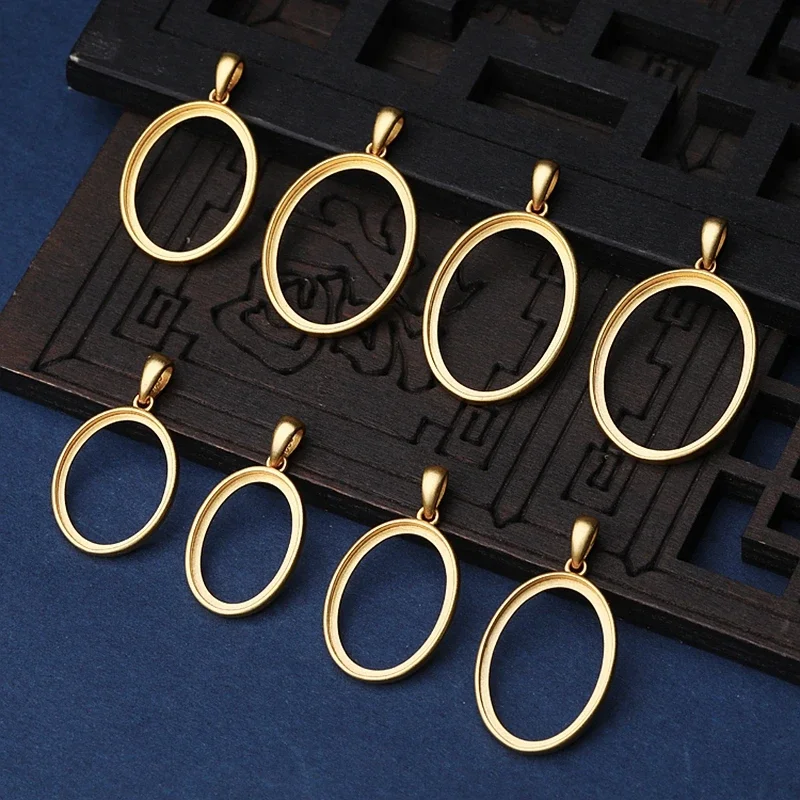 

Женский кулон из стерлингового серебра 925 пробы 19x27 14x20 20x26 21x27 18x23 16x20 16x22 17x24 мм овальный кабошон полукрепление кулона