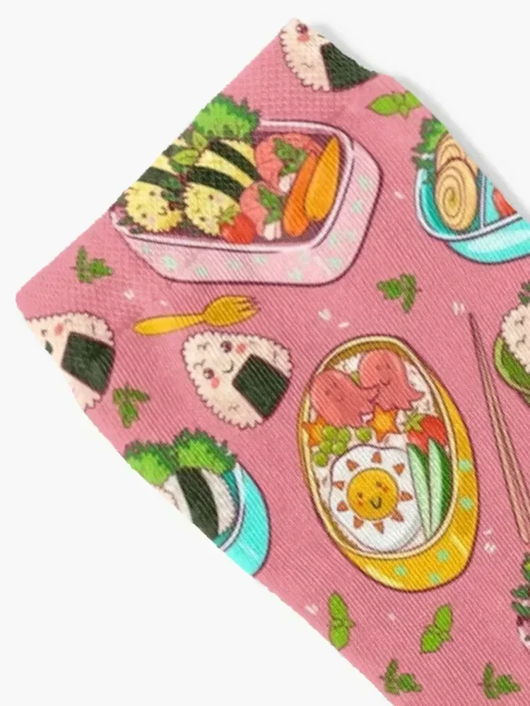 Bento Boxes Socks with print funny sock Girl'S Socks Men's