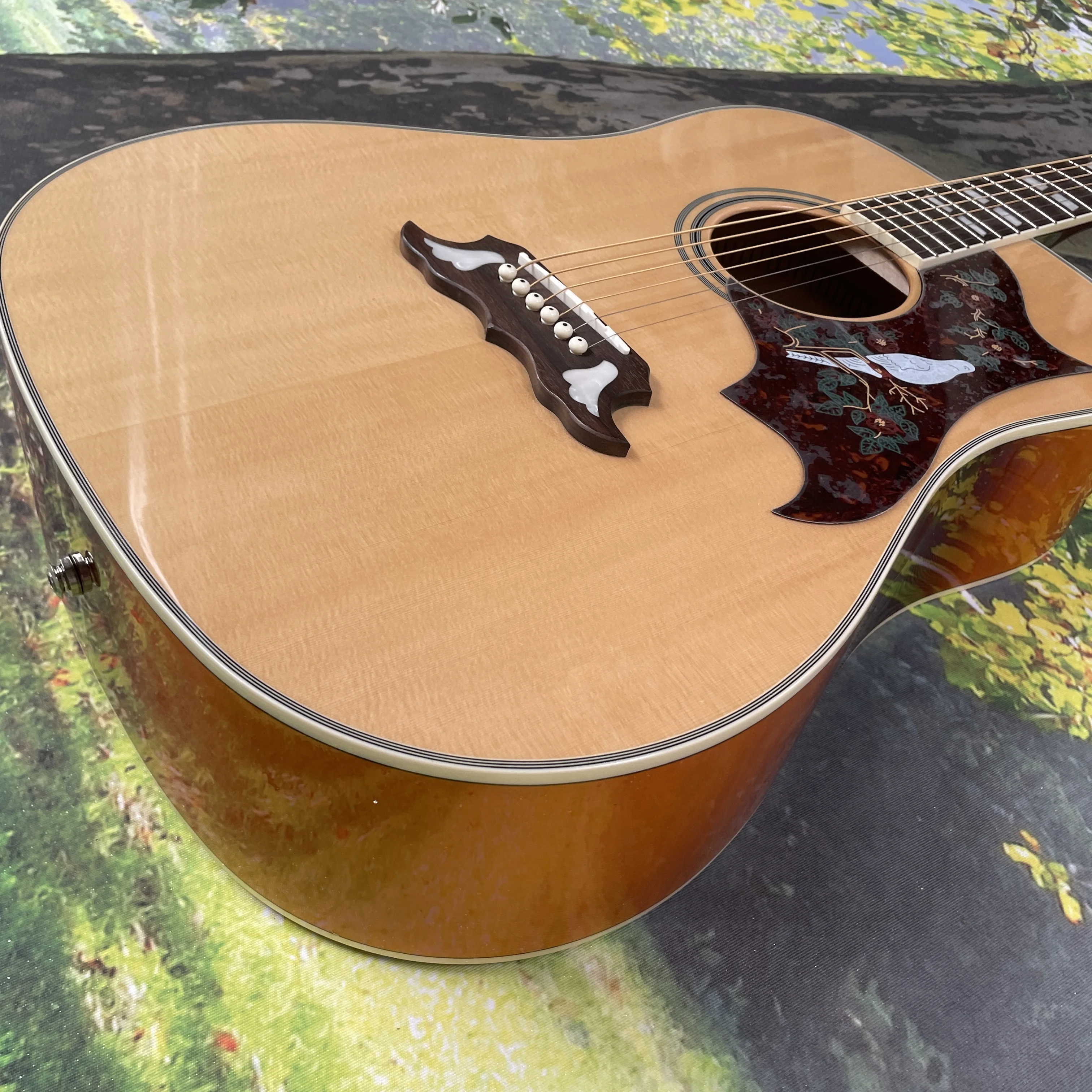 الطائر الطنان حمامة الأصلي الشعبية ستوديو الغيتار الصوتية 301 الغيتار الكهربائي #3