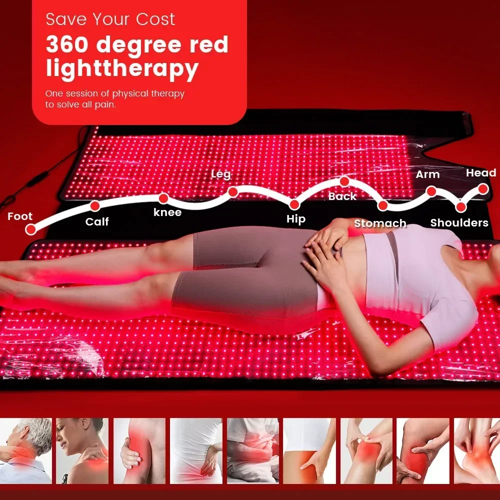 IdeaTherapy New Red Light Therapy Portable Sauna Blanket 660nm 850nm Red Light Near Infrared Light Black Sauna Bag For Salon