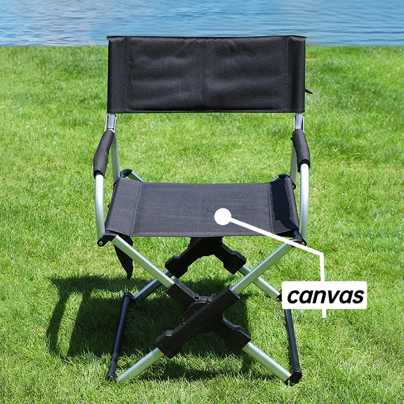 Folding Chair Outdoors Garden Chairs Portable Film Crew Director Chairs Modern Minimalist Canvas Armchairs with Storage Bag