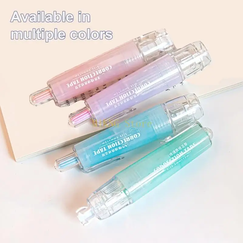 4PCS 6mx5mm เทปลูกกลิ้งแก้ไขทั้งหมด 24m สีขาวออกเทปการแก้ไขที่ดีที่สุดขาย