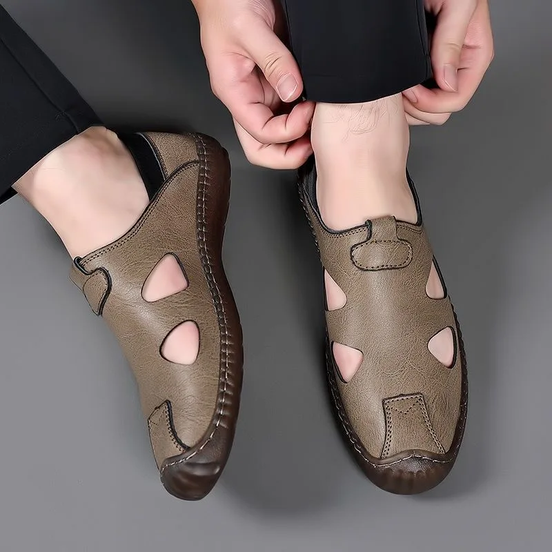 

Men's Summer Sandals Breathable Hollow Out Comfortable Soft Men's Shoes for Warm Weather Hole Hole Design-8222