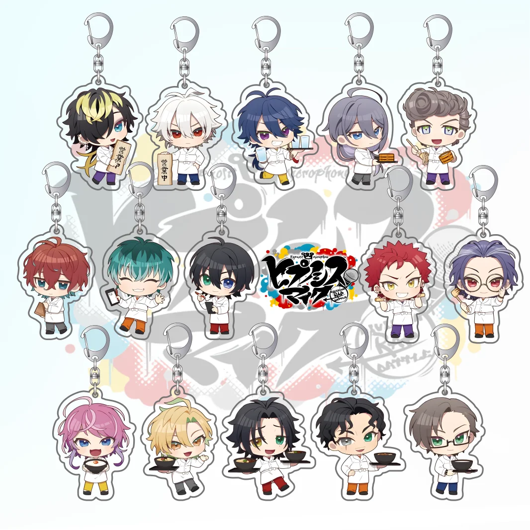Multimedia Project Hypnosis Mic Ofuro Series Acrylic Keychain Collectible Standee Desk Decor Gift for Anime Fans Gift 6CM