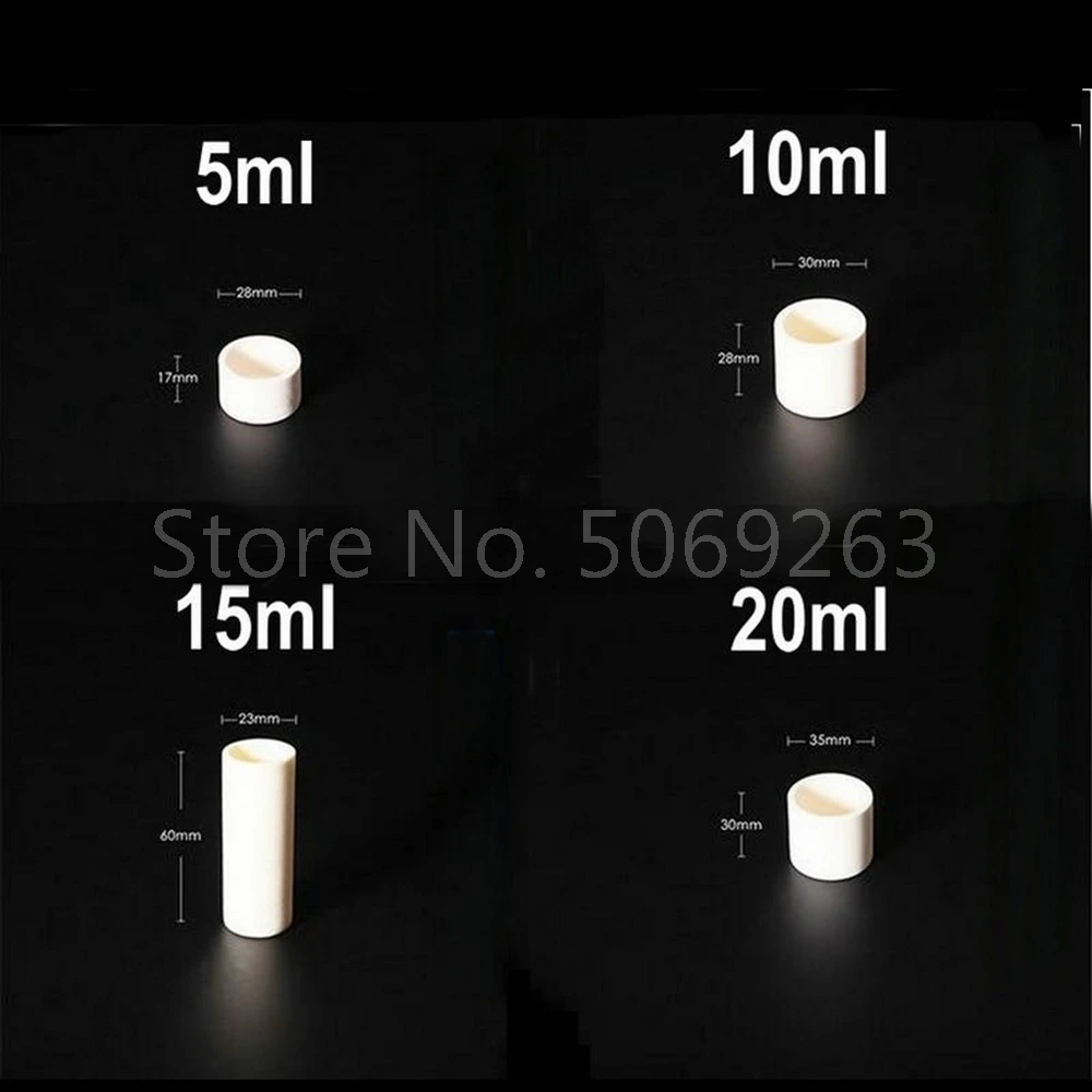 1pcs Lab 5ml to 1000ml cylindrical Corundum crucible 99% alumina Ash crucible High temperature resistance 1600 degrees