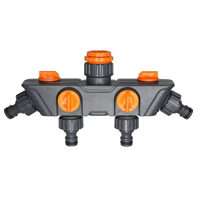 

IALJ-Garden Hose Diverter Faucet Water Connector One In Four Out Valve Diverter Four Way Hose Diverter Faucet Diverter