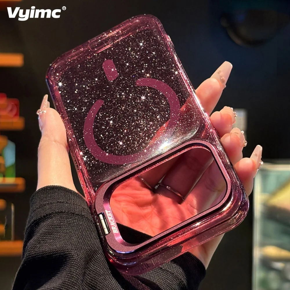 Glitter Magnetic Lens Stand Case for iPhone product image