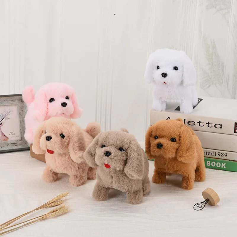 อิเล็กทรอนิกส์ตุ๊กตาเดินจําลองสุนัข Interactive Retriever ลูกสุนัขของเล่นเด็กสัตว์เลี้ยงเด็กตุ๊กตาของขวัญวันเกิดคริสต์มาส