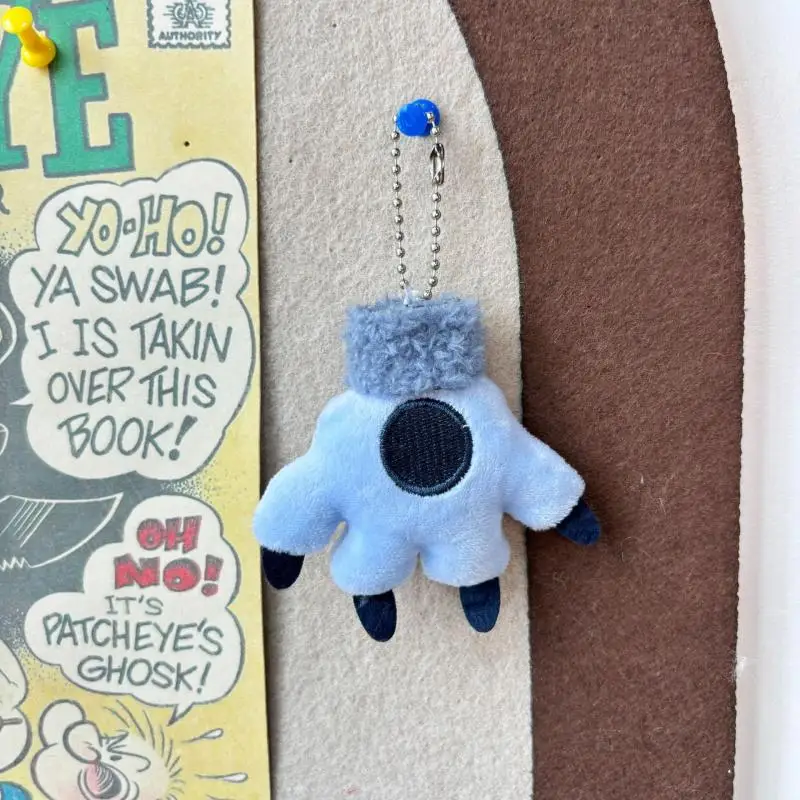

Disney Stitch Plush Filled Palm Paw Keychain Children's Backpack Zipper Pendant Women Men Bag Accessories Decoration Toy Gift