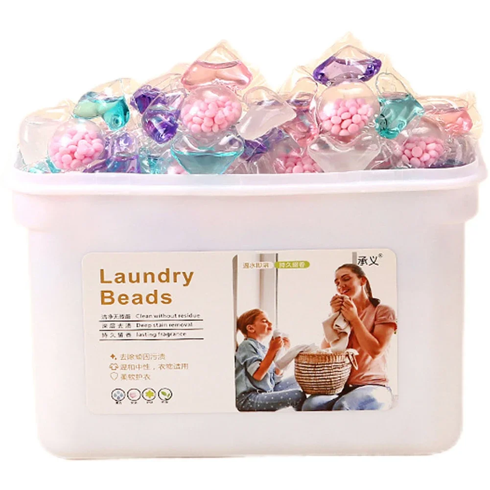 Perles de parfum pour Machine à laver, 50 à 150 pièces, nettoyage en profondeur et détergent de réte
