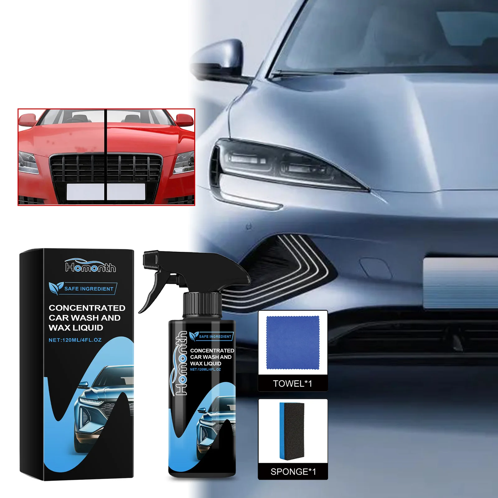 

Набор для ухода за автомобилем. Удаление пятен автомобиля. Ремонт царапин. Очистка. Очиститель.