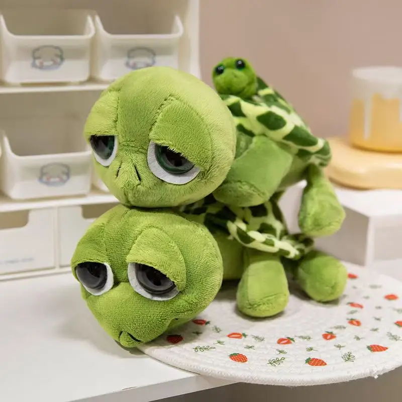 Wieloki żółw matka dziecko Anime pluszowa zabawka 23/32cm miękkie wypchane zwierzę śliczna lalka na boże narodzenie święto dziękczynienia