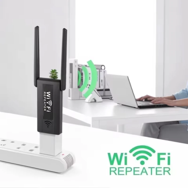 

2.4G 300Mbps Wireless USB WiFi Repeater Extender WiFi Signal Amplifier Booster Long Range Wi-Fi Router Home Network Extension