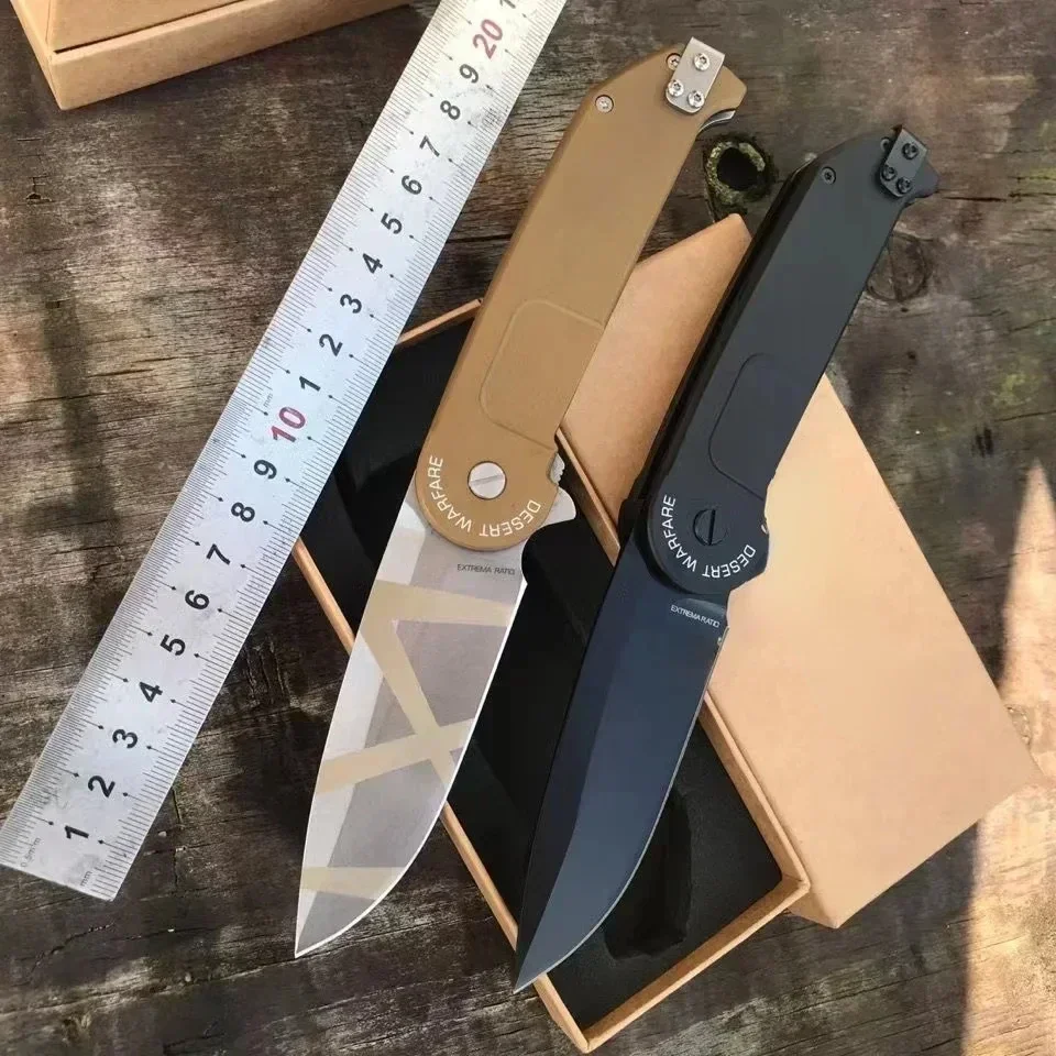 

Quick Opening Folding Knife G10 Handle Fishing Mountaineering Sharp Fruit Knife Emergency Rescue Tool Self-defense Hunting Knife