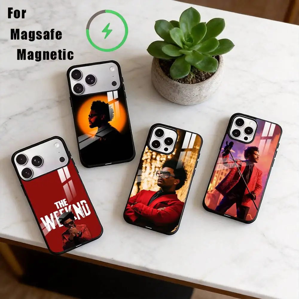 

T-The Weeknd Phone Case For iPhone17,16,15,14,13,12,11 Plus,Pro Magnetic with Magsafe Wireless Charging