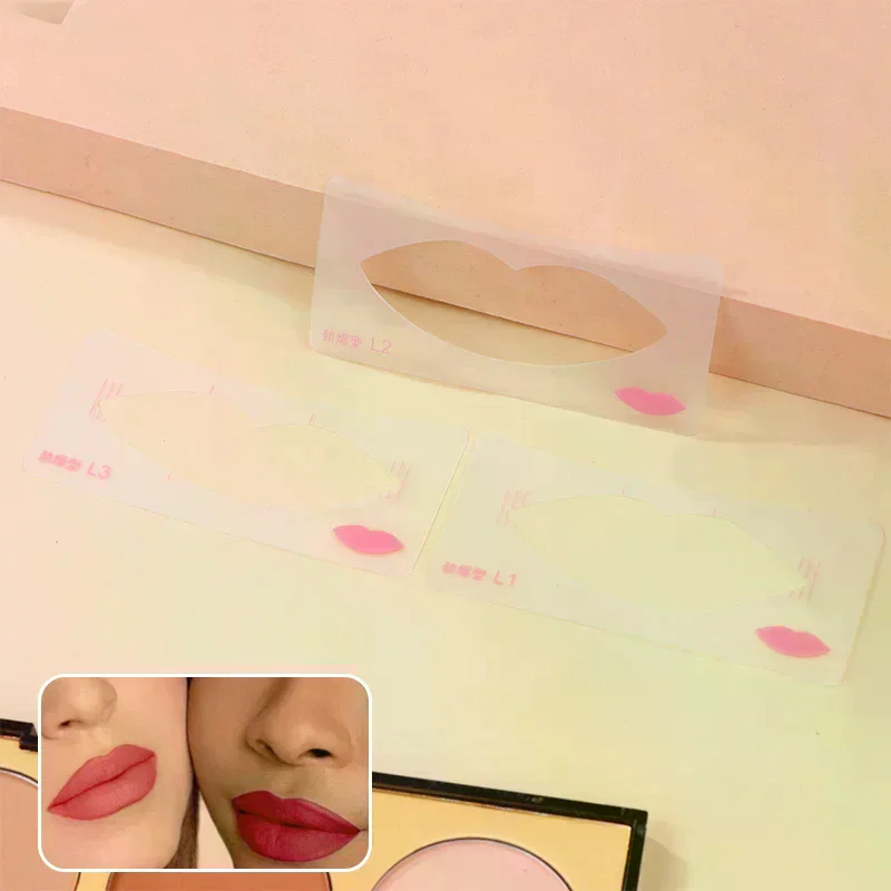 /JCS/Tattoo Lips Practice Skin No Ink Permanent Makeup Practice Lip Painting Card Skin For Microblading Supplies Three-In-One