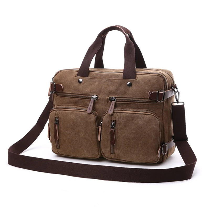 Nesitu Green Coffee Grey Khaki Blue Black Canvas Men Women Travel Bag Briefcase Shoulder Messenger GYM Duffle Backpack M8691
