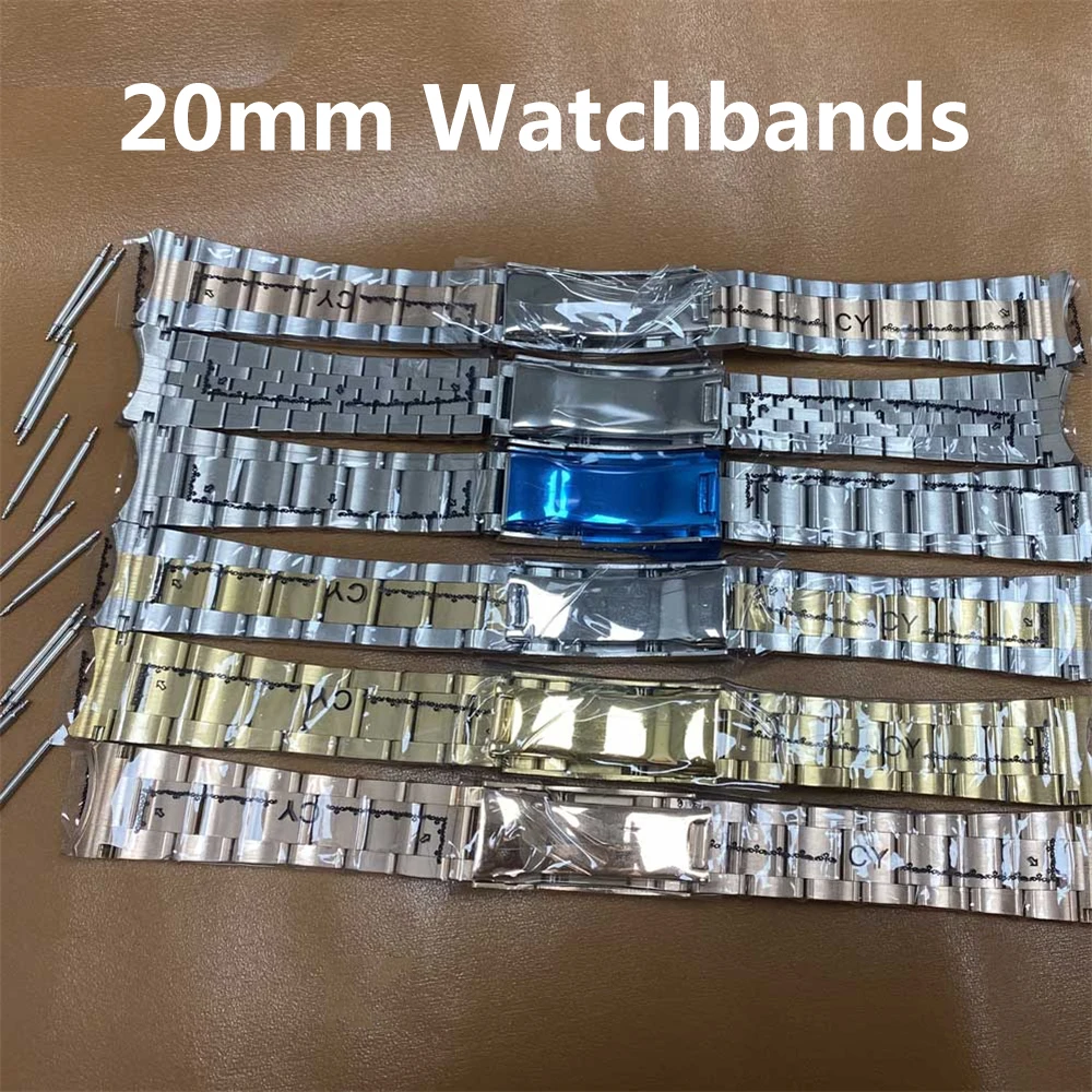 

20mm Bracelet Stainless Steel Watch Strap Replacement Watch Belt Band for SUB 40MM Watch Case Men Watch Watchbands Accessories