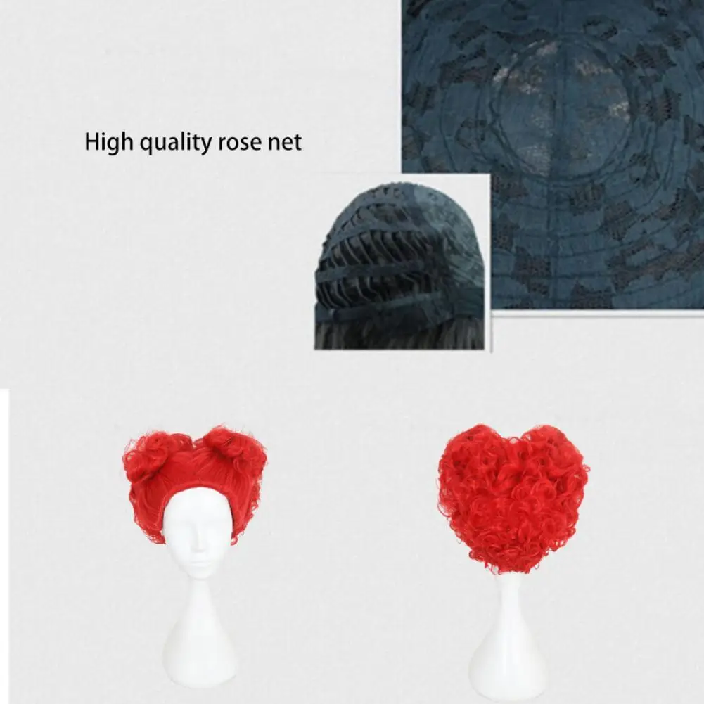 Perruque de Cosplay reine rouge reine des cœurs, perruques synthétiques rouges résistantes à la chaleur/bonnet de perruque, nouvelle collection