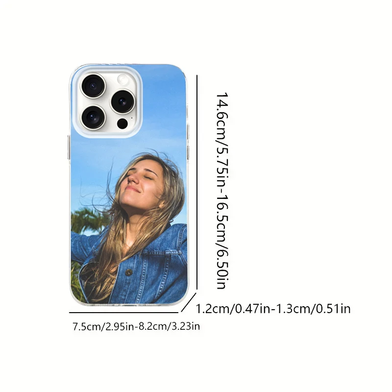 لتقوم بها بنفسك آيفون 16 15 14 13 12ProMax تخصيص الصورة الخاصة ريشة الشاش قذيفة سيليكون المتقدمة هاتف محمول واقية Co #4