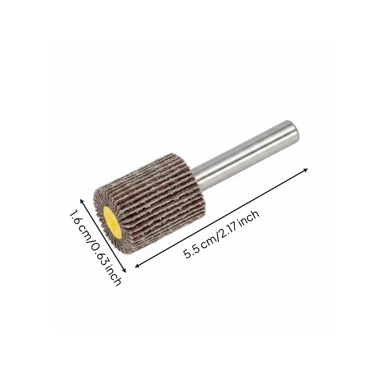 Flap Wheel Sander Abrasive Grinding Head 6 Mm Shank Durable Sandpaper Drum for Woodwork Edge Smoothing and Metal Deburring