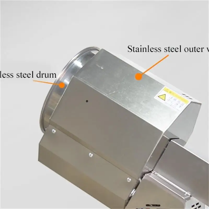Stainless Steel Electric 1500W Nut Roaster Chestnut Coffee Bean Peanut Molen Seeds Fry Fruit Walnut Roasting Machine