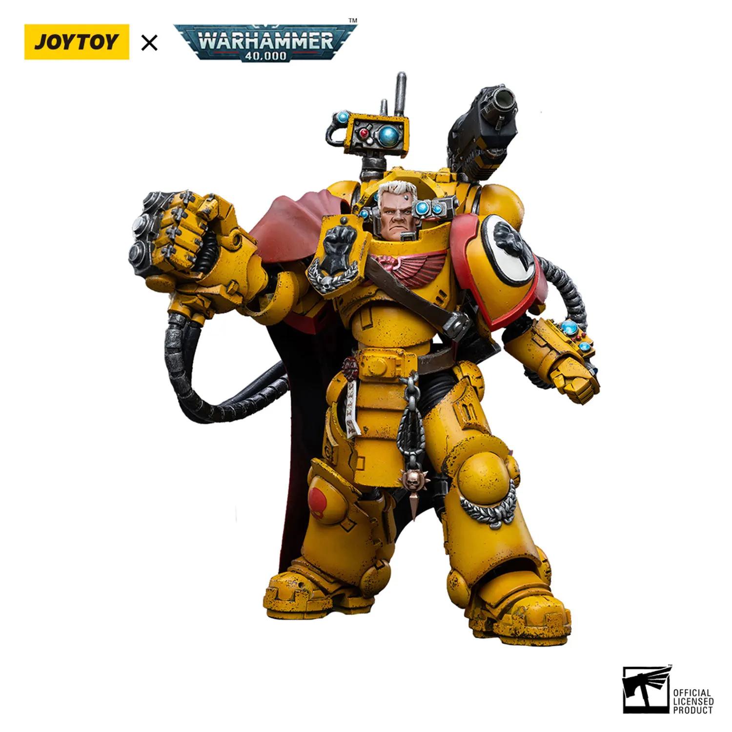 

JOYTOY Warhammer 40k 1/18 Action Figures Anime 12cm Imperial Fists Third Captain Tor Garadon Collection Mecha Model Toys