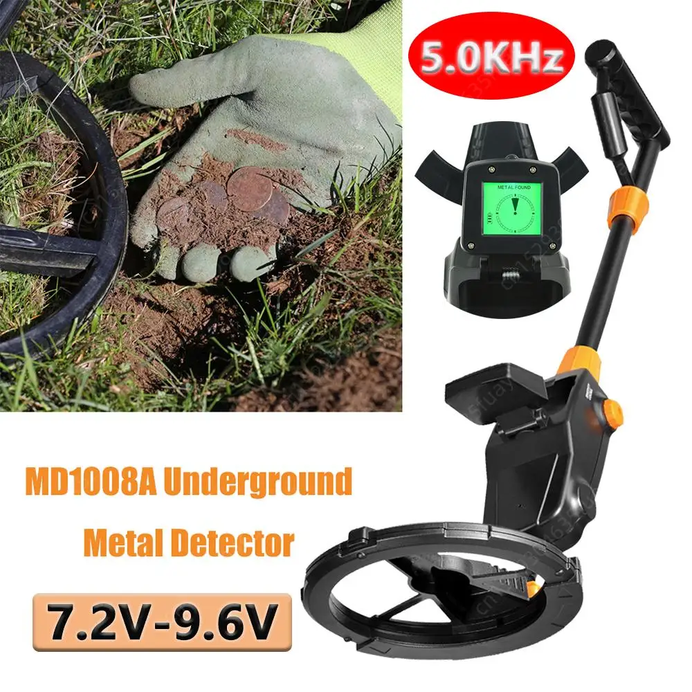 MD1008A Underground Metal Detector Gold Silver Jewelry Digger Treasure Search Finder Seeker LCD Digital Display Hunter Detecting