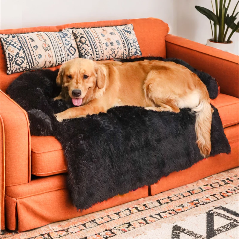 Cozy Plush Pet Bed Mat Dog Sofa Pad for Large Medium Dogs Cat Indoor House Winter Big Dog Sleeping Bed Puppy Kennel M/L/XL/XXL