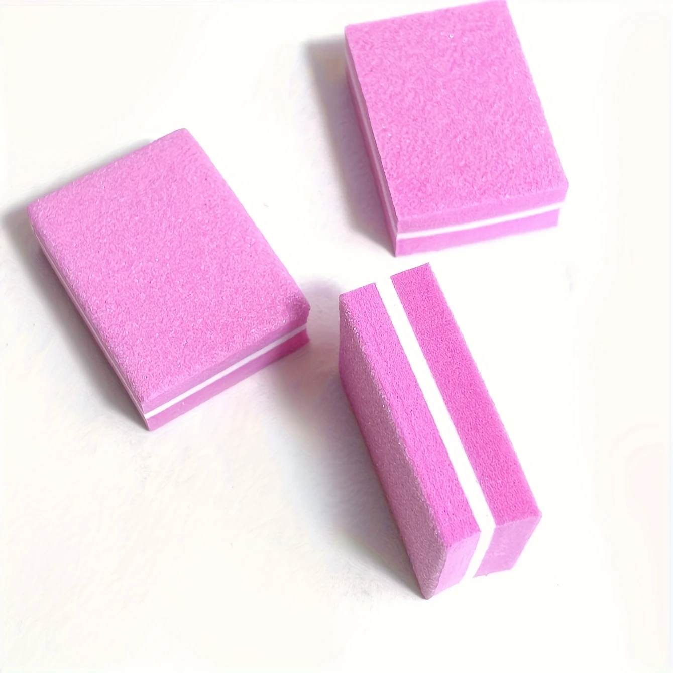 1/50 Pcs Mini Double-Sided Sponge Nail Files Square Shape Bendable and Not Easy to Break Washable Manicure Tools Nail Art Tool