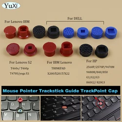 2Pcs Mouse Pointer Trackstick Guide TrackPoint Cap For ThinkPad Lenovo DELL HP Laptop Keyboard Pointing Stick Mouse Joystick Cap