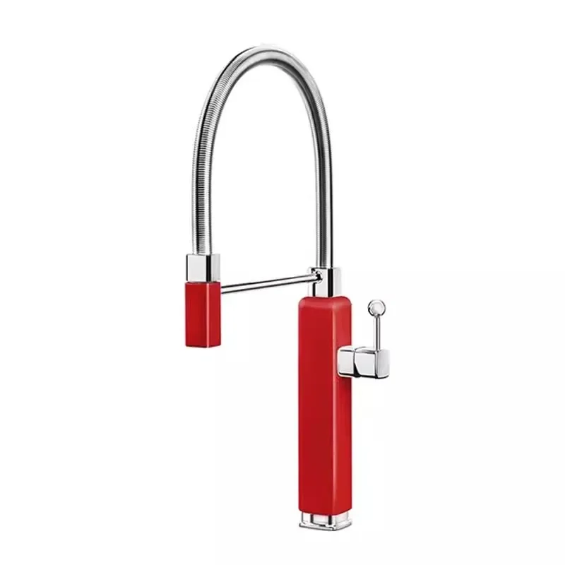 

Kitchen Faucets Sink Brass Tap Pull Down Rotate Spout Mixers Hot Cold Water Crane New Arrival