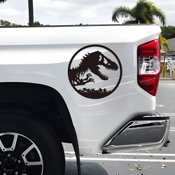 Dinosaur Era Pickup Vinyl Decal Sticker Glass Side Window Body Modification Personalized Latte Waterproof Car Sticker