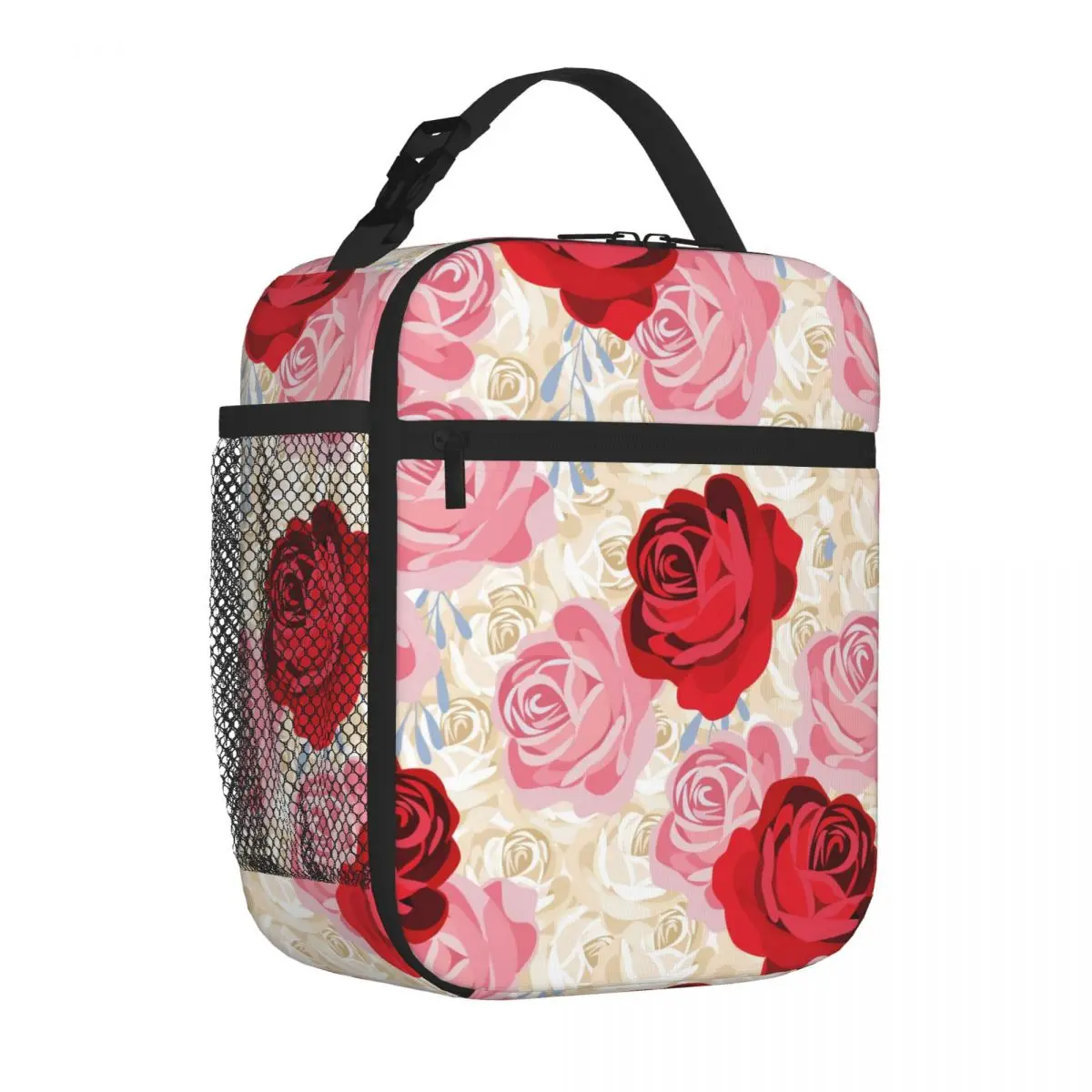 Bestselling Valentine's Day, Heart, I Love Three Compartment Lunch Carrier Children Outing Insulated Food Bag