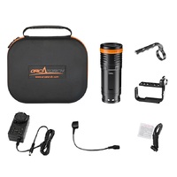 OrcaTorch D920  Max Lumens of 5000 with a 9° Beam Angle 74W Rechargeable Battery Magnetic Tail Switch Technical Dive Light