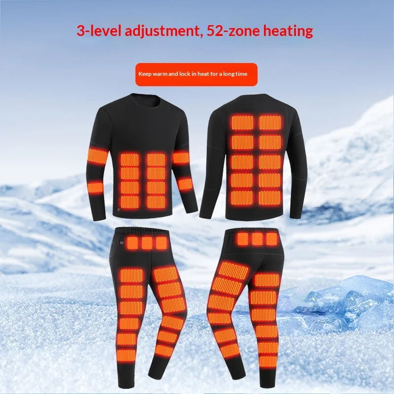 

Thickened Heating Warmth Set New Model 52 Districts Unisex Large Size Underwear Clothes Warm Pants For Motorcycle Street Gear