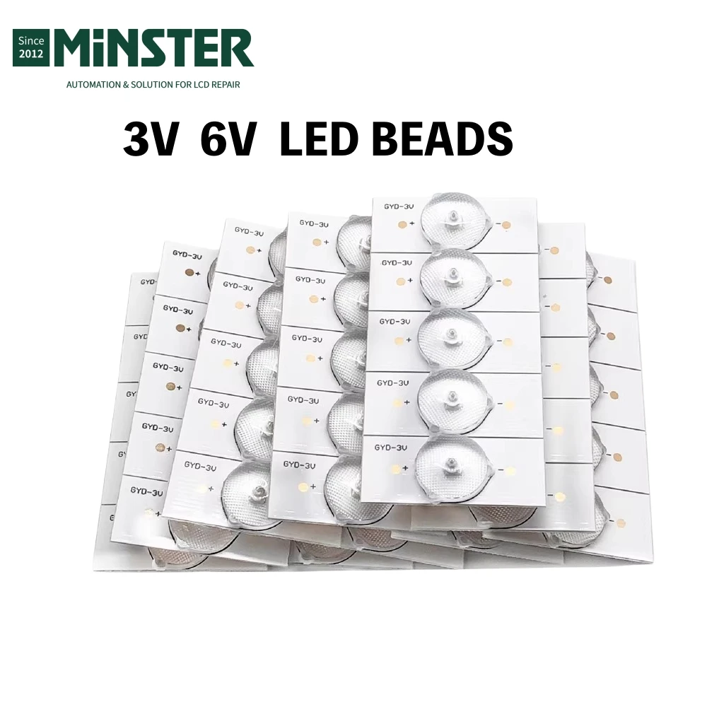 

SMD Led Beads 6V 3V with Optical Lens for 32-65 Inches LCD LED TV Screen Panel Repair 20PCS 50PCS 100PCS