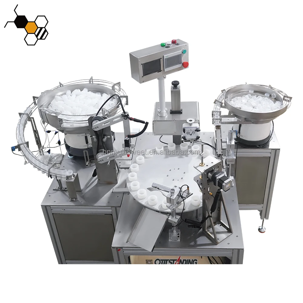 Small Automatic Honey Processing and Packing Machine Honey Bottle Cap Capsule Filling Packing Machine