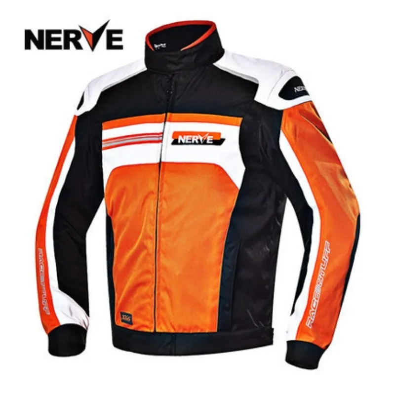 NERVE Motorbike Jacket Men's Winter Waterproof and Cold Warm Motorbike Cycling Jacket Wear Resistant with CE Protection